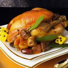 Recette Poularde Au Miel D Epices Et Ses Fruits D Hiver Recette Recette De Poularde Pintade Recette Fruit Hiver