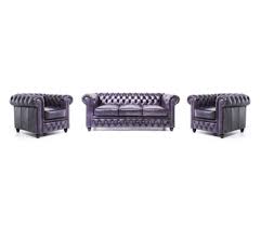 Contact us for quotation and pricelist. Chesterfield Sofa Original Leder 1 1 3 Sitzer Antik Violett Vidaxl De