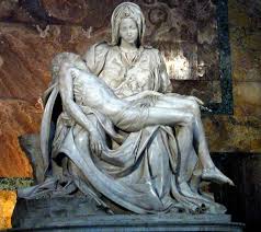One Of The Most Famous Statues In The World Stands Pieta By Michelangelo Michelangelo Pieta Biblical Art Michelangelo