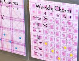 Make Your Own Weekly Chore Chart For Kids