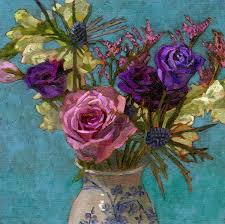Angie Wood Art The Blues Art Flower Painting Floral Painting