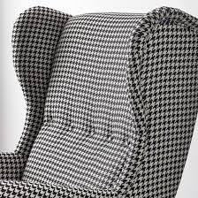 strandmon wing chair vibberbo black beige ikea wing chair ikea beige