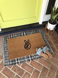 Disclaimer(s) we are a participant in the amazon services llc associates program, an affiliate advertising program designed to provide a means for us to earn fees by. Peace Sign Doormat Funny Doormat Custom Welcome Mat Etsy Door Mat Funny Doormats Welcome Mats