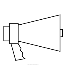 Bugs bunny coloring pages] 2. Megaphone Coloring Page Ultra Coloring Pages