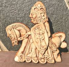 The inner circle of the knights templar spent several years in planning the ark's excavation, recovery and return to the cistercian monastery of st. Antique Knights Templar Knight With Jesus And Mary On Shield Statue Figurine Ebay