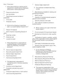 Ask questions and get answers from people sharing their experience with risk. Quiz 1 Questions And Answers Quiz 1 Final Exam Which Documents Are Used By Payroll Department In Studocu