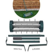 This lawn aerator tool was developed for homeowners, gardeners, greenskeepers, or anyone who manages lawn and wants a. Gymax Rolling Garden Lawn Aerator Roller Home Grass Steel Handle Walmart Com Walmart Com
