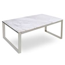 Calvin Modern White Marble Coffee Table By Sohoconcept Eurway