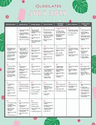 Https Www Blogilates Com Wp Content Uploads 2019 06 2019 July 2 Jpg Workout Calendar July Workout Abs Workout Routines