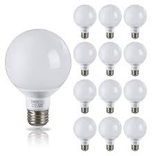 Frosted glass design provides a uniform light for your bathroom. Amazon Com Torchstar 12 Pack Ul Energy Star Listed 5w 40w Equiv G25 Led Bulb Globe Vanity Light 2700k Light Bulb Candle Dimmable Light Bulbs Led Bulb
