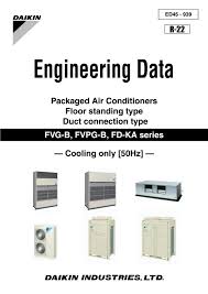 • this is an energy saving option. Daikin Engineering Data Packaged Air Conditioners Floor Standing Type Duct Connection Type Ed45 939 By Education Vietmastec Issuu