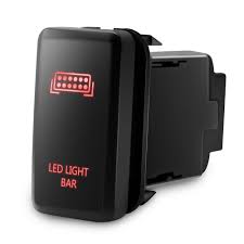 Led Push Button Switch With Connector Wire Kit For Toyota Laser Led Light Bar Symbol Red By Mictuning China Switch Socket Electric Switch Made In China Com