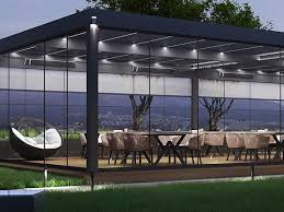 So let's take a look at a few modern pergolas and see what new elements they include as well as what they borrowed from the classic. Bioclimatic Pergolas By Alumil Ultra Modern Equipment For Unique Relaxing Moments Glassonweb Com