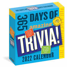 It's actually very easy if you've seen every movie (but you probably haven't). 365 Days Of Amazing Trivia Desk Calendar 2022 At Calendar Club