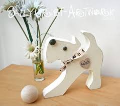 Wooden Fetch Dog Ornament With Wooden Ball Etsy Dog Ornaments Wooden Hearts Dog Inspired Decor