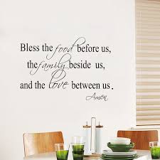 The furniture usually used in a dining room and sometimes sold as a matching set, as a. Bless The Food Family Love Religious Dining Room Vinyl Wall Decal Quote Stickers Mural Art Z2052 Mega Offer 98dab Cicig