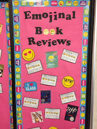 Emojinal Book Reviews Emoji Bulletin Board Book Reviews Elementary School Library Emoji Bulletin Board Elementary School Library Bulletin Board Display