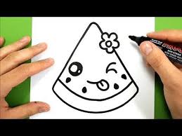 Videotuto Comment Dessiner Un Morceau De Pasteque Kawaii Comment Dessiner Kawaii Morceau Pasteque Https Dessin Kawaii Dessins Simples Mignons Kawaii
