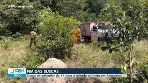 Pescador desaparecido é encontrado morto após três dias de buscas em Araguaína