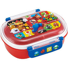 Super Mario Lunch (Bento) Box with Two Compartments by Skater from Japan.  270 ml (9.13 fl oz)