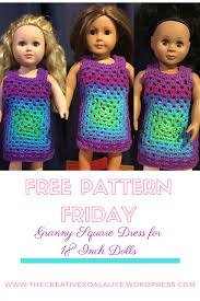 Check spelling or type a new query. Free 18 Inch Doll Granny Square Dress Pattern Crochet Doll Clothes Free Pattern Crochet Doll Clothes Dolls Clothes Diy