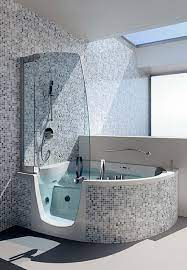 Teuco Corner Whirlpool Shower Integrates Shower With Bathtub Tub Shower Combo Bathtub Shower Combo Bathtub Shower