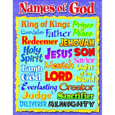 Names Of God Learning Chart Names Of God Names Of Jesus Bible School