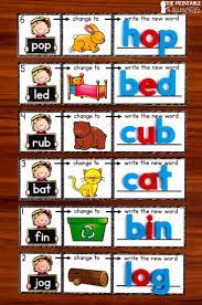 This Is A Quick Easy To Prep Activity To Help Students Practice Phoneme Substitution And Cvc Words By C Cvc Words Kindergarten Reading Centers Word Activities