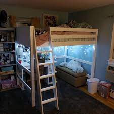 Camper Makeover Discover Caitlynn Full Loft Bed Room Design Bedroom Loft Beds For Small Rooms Diy Loft Bed