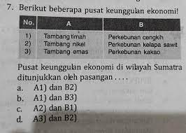 We did not find results for: 7 Berikut Beberapa Pusat Keunggulan Ekonomi No Ab1 2 3 Tambang Timahtambang Nikeltambang Brainly Co Id