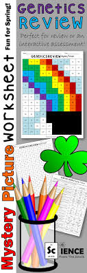 Genetics Hidden Mystery Picture For Review Or Assessment Learning Science Mystery Pictures Elementary Science