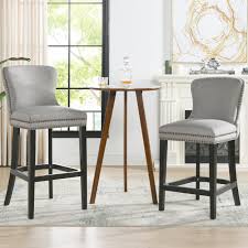Wayfair kitchen island chairs at pier. Copper Grove Seville Bar Stools Set Of 2 Overstock 29774518
