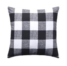 Black And White Buffalo Plaid Pillows Black And White Buffalo Check Pillow Cover Throw Pillow Etsy Black And White Pillows Black Throw Pillows Buffalo Check Pillows