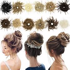 A messy bun and a butterfly accessory. Sayfut 2pcs Updo Messy Wavy Hair Bun Tousled Messy Updo Bun Extensions Band Donut Chignons Scrunchies Ponytail Hairpiece Extension 45g Walmart Canada