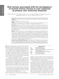 Whether you're a new client or already part of the st. Pdf Risk Factors Associated With The Development Of Chronic Kidney Disease In Cats Evaluated At Primary Care Veterinary Hospitals