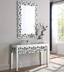 Spend this time at home to refresh your home decor style! Buy Meridian Aria Console Table And Mirror Set 2 Pcs In Chrome Mirrored Online