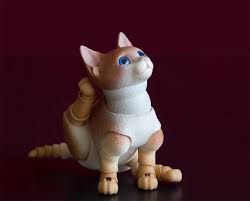 kitten 3d bjd doll 4 5cm 5 5cm 6 5cm 7 5cm with one or two heads kitten bjd dolls cat doll