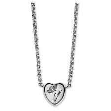 Gucci Flora Sterling Silver Heart Necklace Sterling Silver Heart Necklace Sterling Silver Heart Jewelry Sterling Silver Heart