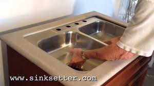 how to repair an undermount sink youtube