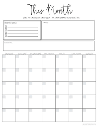 Free Undated Monthly Planner Printable Free Download Undated Monthly Planner Monthly Planner Printable Monthly Planner