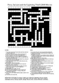 Free esl printable worksheets efl, eal, tesol exercises for kids. Percy Jackson Crossword Worksheets Teaching Resources Tpt