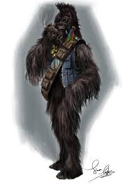 Wookiee Mechanic Star Wars Art Painting Star Wars Art Print Star Wars Art Drawings