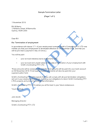 Download and use these employment termination letter samples to understand and write your letters in the best way possible. Termination Letter Notice Or Payment In Lieu Free Template Sample Lawpath
