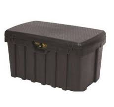 This storage bin with wheels has molded grooves for easy stacking. Large 53 Gallon Heavy Duty Black Tuff Bin Lock Tool Box Security Locking Storage Ebay
