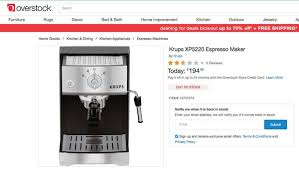 krups xp 5220 espresso maker for sale