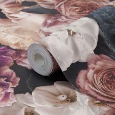 Papier Peint Vinyl Sur Intisse Drosera Mauve Castorama Papier Peint Motif Papier Peint Papier Peint Traditionnel