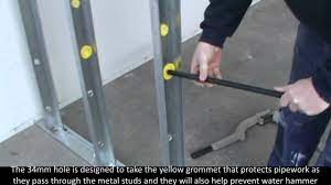Several years ago, while playing with strong neodymium magnets, the studbuddy inventor suddenly saw the ease of locating drywall nails and screws, and therefore, stud location. Steel Stud Drill By Plumtool Youtube