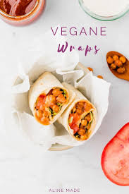 Vegane Wraps Gefullt Mit Gerosteten Kichererbsen Bbq Sauce Salat Und Tomaten Ein Leckeres Tortilla Wraps Rezept Fur Zwis Vegane Wraps Wraps Rezept Rezepte