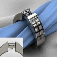 Tardis Engagement Ring Tardis Ring Geeky Engagement Rings Unusual Wedding Rings