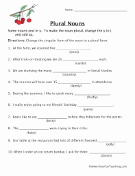Plurals Worksheet 3rd Grade Plural Nouns Worksheets Possessive 3rd Grade Singular And In 2020 Nouns Worksheet Plural Nouns Worksheet Nouns And Pronouns